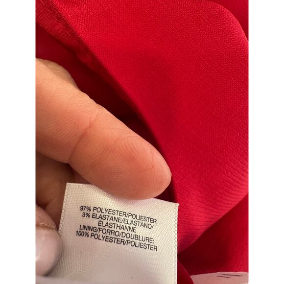 Le Suit Peplum Crepe Sheath Dress Suit with Jacket 6 - Picture 8 of 9